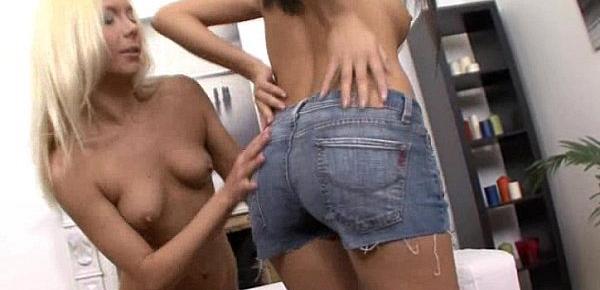  Girls deeply bum fisting each other